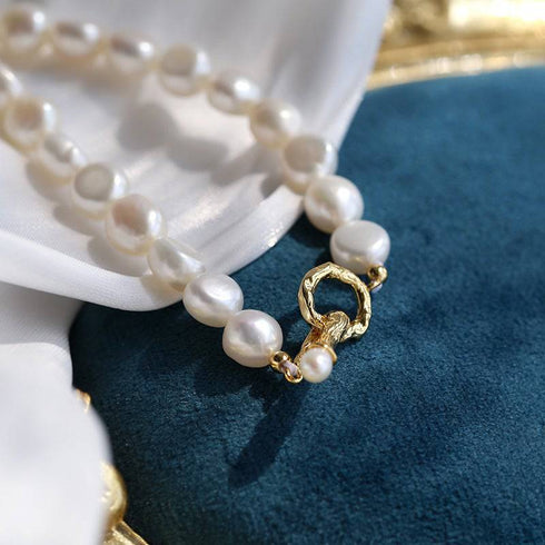 OT Locker Pearls Choker Necklace - Zafari Studio Jewelry